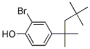 Structure of Phenol, 2-bromo-4-(1,1,3,3-tetramethylbutyl)-