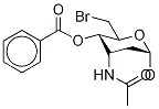 Methyl 3-(Acetylamino)-6-bromo-2,3,6-trideoxy-α-D-ribo-hexopyranoside 4-Benzoate结构式