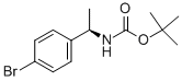 Structure of (R)-[1-(4-Bromophenyl)ethyl]carbamic acid tert-butyl ester