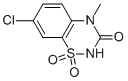 Structure of 7-Chloro-4-methyl-2H-1,2,4-benzothiadiazin-3(4H)-on-1,1-dioxide