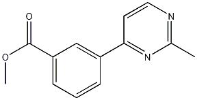 methyl 3-(2-methylpyrimidin-4-yl)benzoate结构式