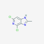 1H-Imidazo[4,5-c]pyridine, 4,6-dichloro-2-methyl-结构式