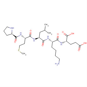 Structure of L-Glutamic acid, L-prolyl-L-methionyl-L-leucyl-L-lysyl-