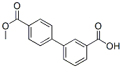 4-(甲氧基羰基)-[1,1-联苯]-3-羧酸结构式