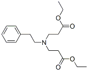 Structure of ethyl N-(3-ethoxy-3-oxopropyl)-N-(2-phenylethyl)-beta-alaninate