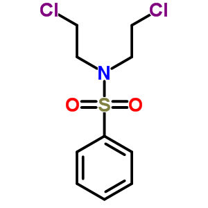 N,N-BIS(2-CHLOROETHYL)BENZENESULFONAMIDE结构式