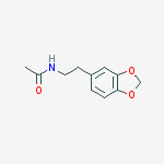 N-[2-(1,3-benzodioxol-5-yl)ethyl]acetamide结构式