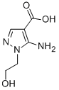 Structure of 5-amino-1-(2-hydroxyethyl)pyrazole-4-carboxylic acid