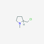 Structure of 2-(chloromethyl)-1-methylpyrrolidine(SALTDATA: HCl)