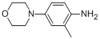 Structure of Benzenamine, 2-methyl-4-(4-morpholinyl)-