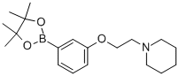 Structure of 1-(2-[3-(4,4,5,5-TETRAMETHYL-[1,3,2]DIOXABOROLAN-2-YL)-PHENOXY]-ETHYL)-PIPERIDINE