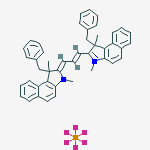 2-[3-[1,3-Dihydro-1,3-Dimethyl-1-(phenylmethyl)-2H-Benz[e]indol-2-Ylidene]-1-Propen-1-Yl]-1,3-Dimethyl-1-(phenylmethyl)-1H-Benz[e]indolium Hexafluorophosphate(1-) (1:1)结构式