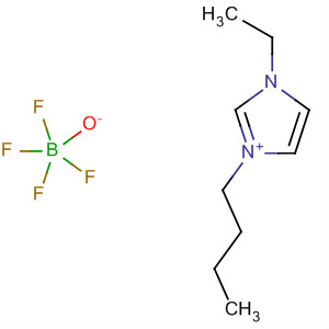 1H-Imidazolium, 1-butyl-3-ethyl-, tetrafluoroborate(1-)结构式