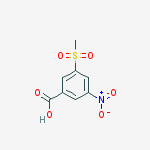 3-(Methylsulfonyl)-5-nitrobenzoic acid结构式