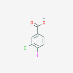 Structure of 3-chloro-4-iodobenzoic acid