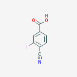 4-cyano-3-iodoBenzoic acid结构式