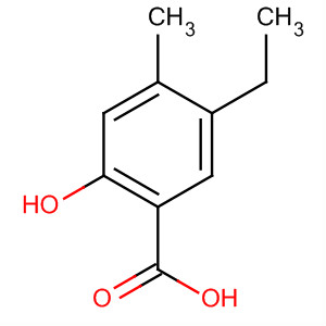 Benzoic acid, 5-ethyl-2-hydroxy-4-methyl-结构式