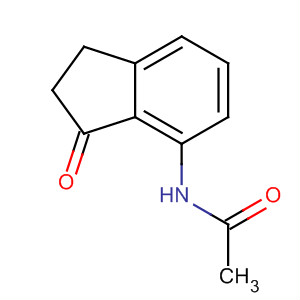 Structure of N-(3-oxo-2,3-dihydro-1H-inden-4-yl)acetamide