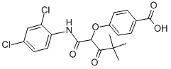 Structure of 2-(4-CARBOXYPHENOXY)-2-PIVALOYL-2,4-DICHLOROACETANILIDE