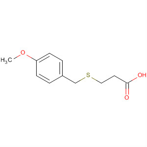 Propanoic acid, 3-[[(4-methoxyphenyl)methyl]thio]-结构式