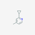 2-cyclopropyl-4-methylpyridine结构式