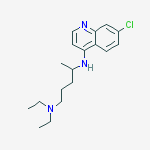 Structure of 1,4-Pentanediamine, N4-(7-chloro-4-quinolinyl)-N1,N1-diethyl-, (+)-