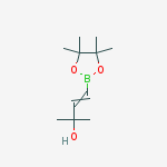 (E)-2-Methyl-4-(4,4,5,5-tetramethyl-1,3,2-dioxaborolan-2-yl)but-3-en-2-ol结构式