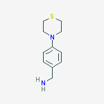 Benzenemethanamine, 4-(4-thiomorpholinyl)-结构式