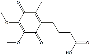 6-(3-carboxypropyl)-2,3-diMethoxy-5-Methyl-1,4-benzoquinone结构式