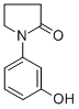 Structure of 2-pyrrolidinone, 1-(3-hydroxyphenyl)-