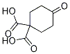 1,1-Cyclohexanedicarboxylic acid, 4-oxo-结构式