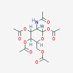 Structure of 3-Acetamido-6-(acetoxymethyl)tetrahydro-2H-pyran-2,4,5-triyl triacetate