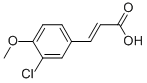 Structure of 3-CHLORO-4-METHOXYCINNAMIC ACID  97