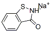 Structure of 1,2-benzisothiazol-3(2H)-one, sodium salt