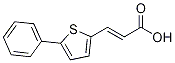 (E)-3-(5-Phenylthiophen-2-yl)acrylic acid结构式