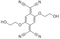2,5-双(2-羟乙氧基)-7,7,8,8-四氰醌二甲烷结构式