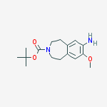 Structure of Tert-butyl 8-amino-7-methoxy-1,2,4,5-tetrahydro-3-benzazepine-3-carboxylate
