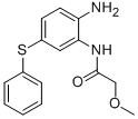 Structure of N-[2-amino-5-(phenylthio)phenyl]-2-methoxyacetamide