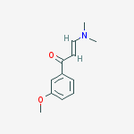 Structure of 2-Propen-1-one, 3-(dimethylamino)-1-(3-methoxyphenyl)-, (2E)-