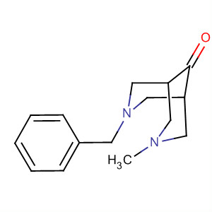 3,7-Diazabicyclo[3.3.1]nonan-9-one, 3-methyl-7-(phenylmethyl)-结构式