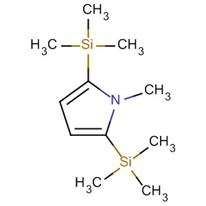 Structure of 1H-Pyrrole, 1-methyl-2,5-bis(trimethylsilyl)-