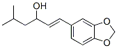 5-Methyl-1-(1,3-benzodioxol-5-yl)-1-hexen-3-ol结构式
