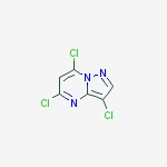 3,5,7-Trichloropyrazolo[1,5-a]pyrimidine结构式