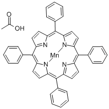 Structure of MANGANESE(III) ACETATE MESO-TETRAPHENYLPORPHINE