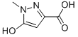 Structure of 1H-pyrazole-3-carboxylic acid, 5-hydroxy-1-methyl-