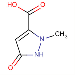 Structure of 1H-Pyrazole-3-carboxylic acid, 2,5-dihydro-2-methyl-5-oxo-