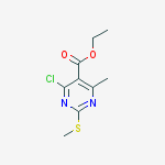 Structure of Ethyl 4-chloro-6-methyl-2-(methylthio)pyrimidine-5-carboxylate
