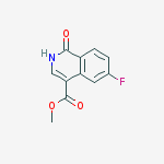 methyl 6-fluoro-1-oxo-1,2-dihydroisoquinoline-4-carboxylate结构式