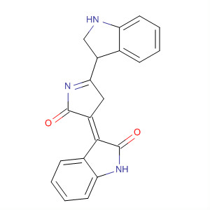 2H-Indol-2-one,3-[1,2-dihydro-5-(1H-indol-3-yl)-2-oxo-3H-pyrrol-3-ylidene]-1,3-dihydro-,(3E)-结构式