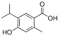 4-Hydroxy-5-isopropyl-2-methylbenzoic acid结构式